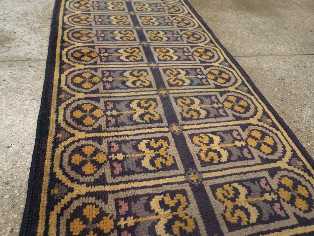 A European Savonnerie Runner, No.9521 - Galerie Shabab
