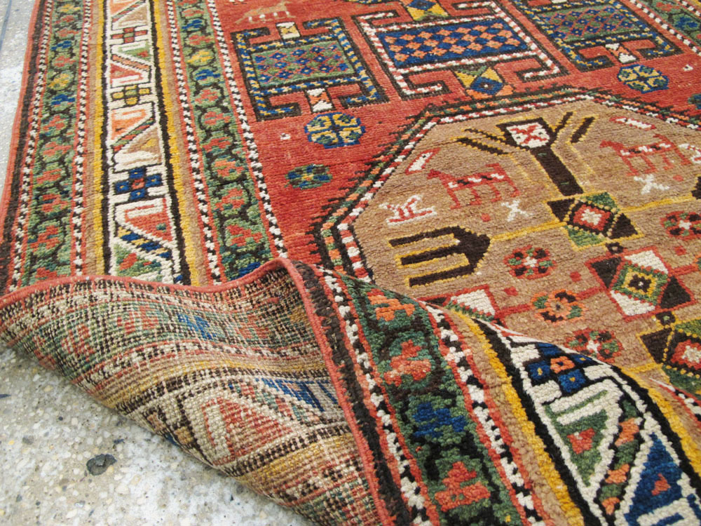 Antique Persian Heriz Long Runner, No.9566 - Galerie Shabab
