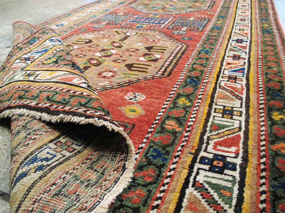 Antique Persian Heriz Long Runner, No.9566 - Galerie Shabab