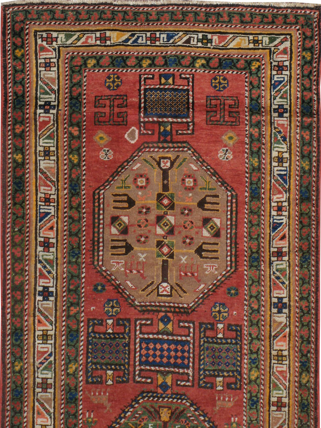 Antique Persian Heriz Long Runner, No.9566 - Galerie Shabab