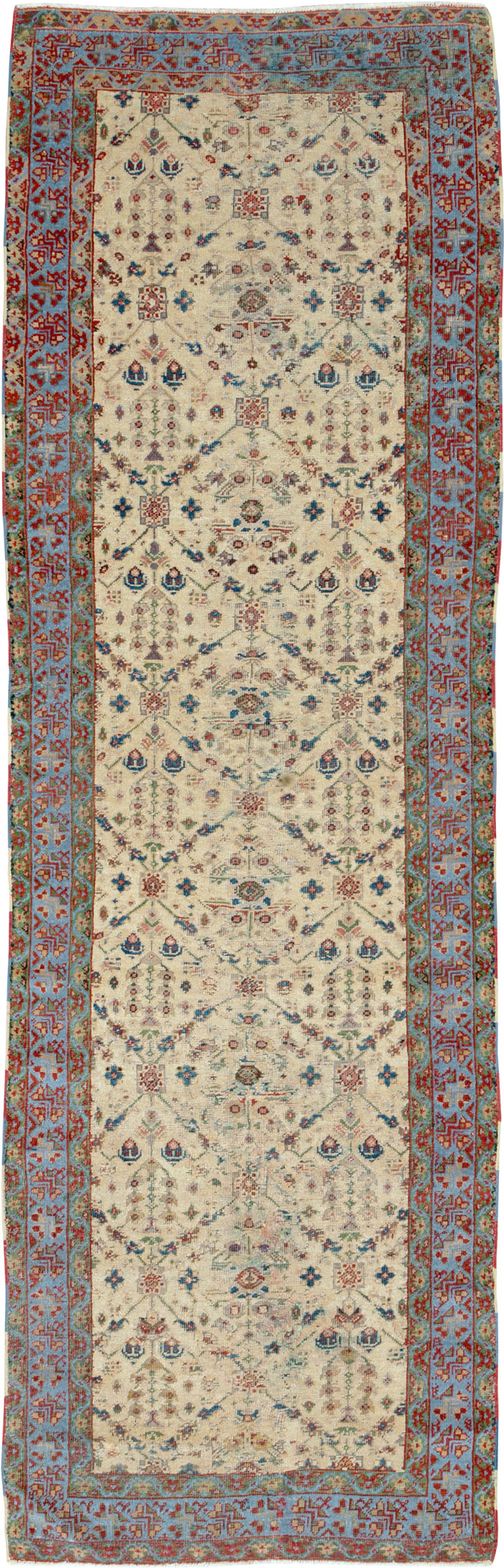 Antique Persian Mahal Runner, No.9585 - Galerie Shabab