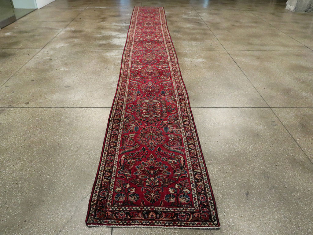 Antique Persian Lilihan Long Runner, No.9596 - Galerie Shabab