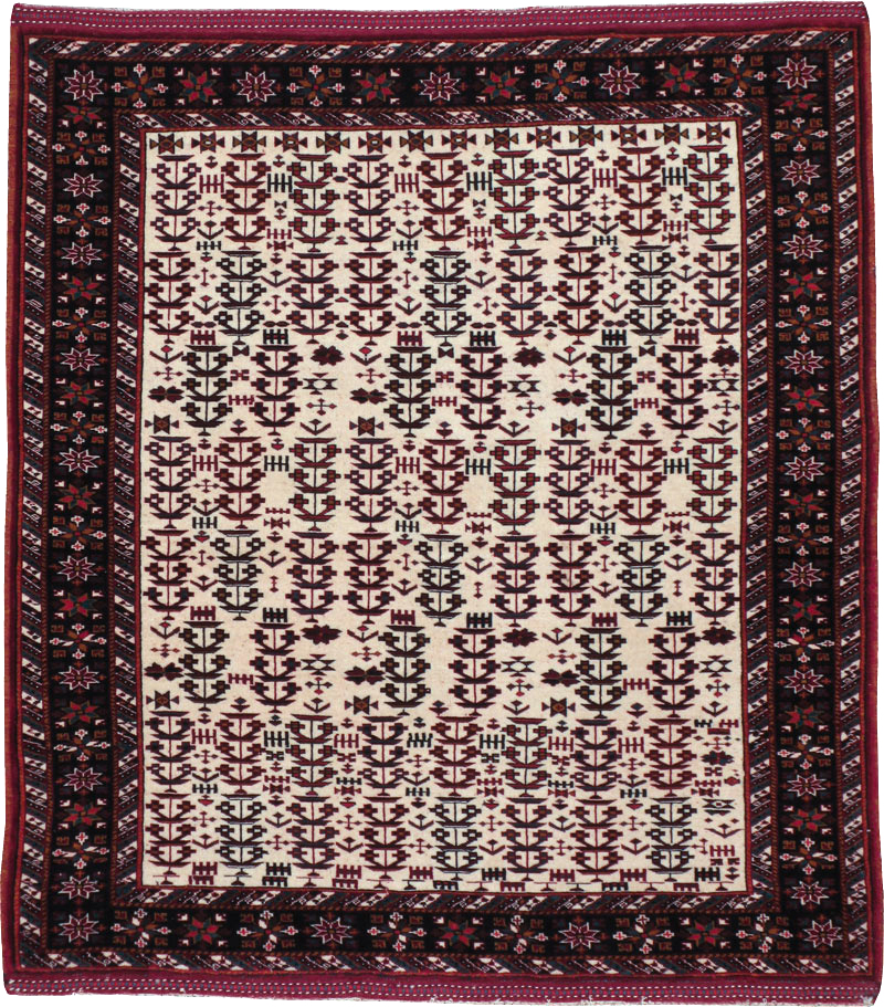 Vintage Persian Qashqai Carpet, No.9616 - Galerie Shabab