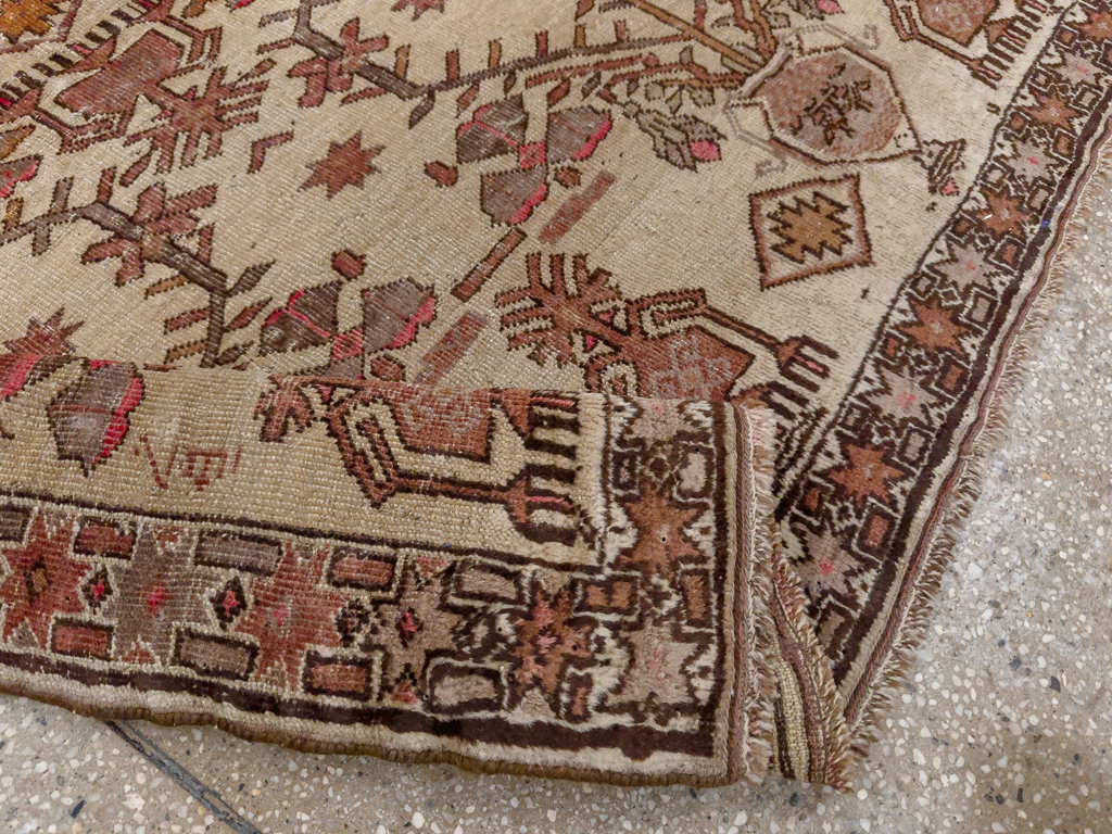 Vintage Afghan Turkoman Throw Rug, No.9620 - Galerie Shabab