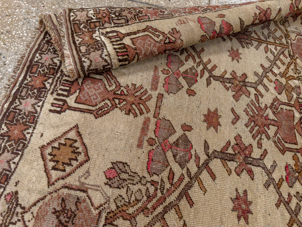 Vintage Afghan Turkoman Throw Rug, No.9620 - Galerie Shabab