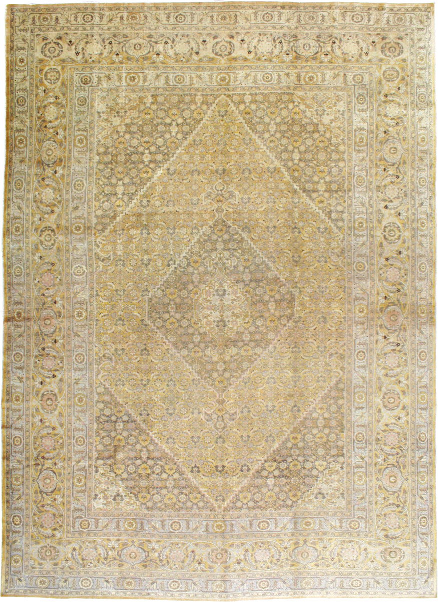 Antique Persian Tabriz Carpet, No.9669 - Galerie Shabab