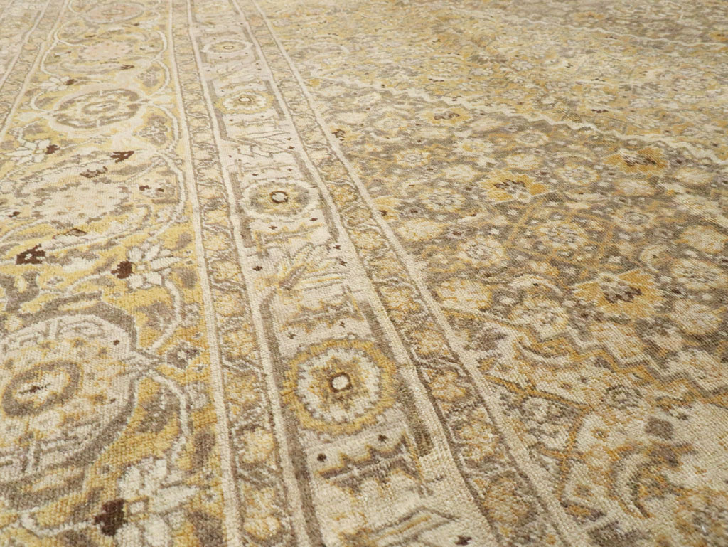 Antique Persian Tabriz Carpet, No.9669 - Galerie Shabab