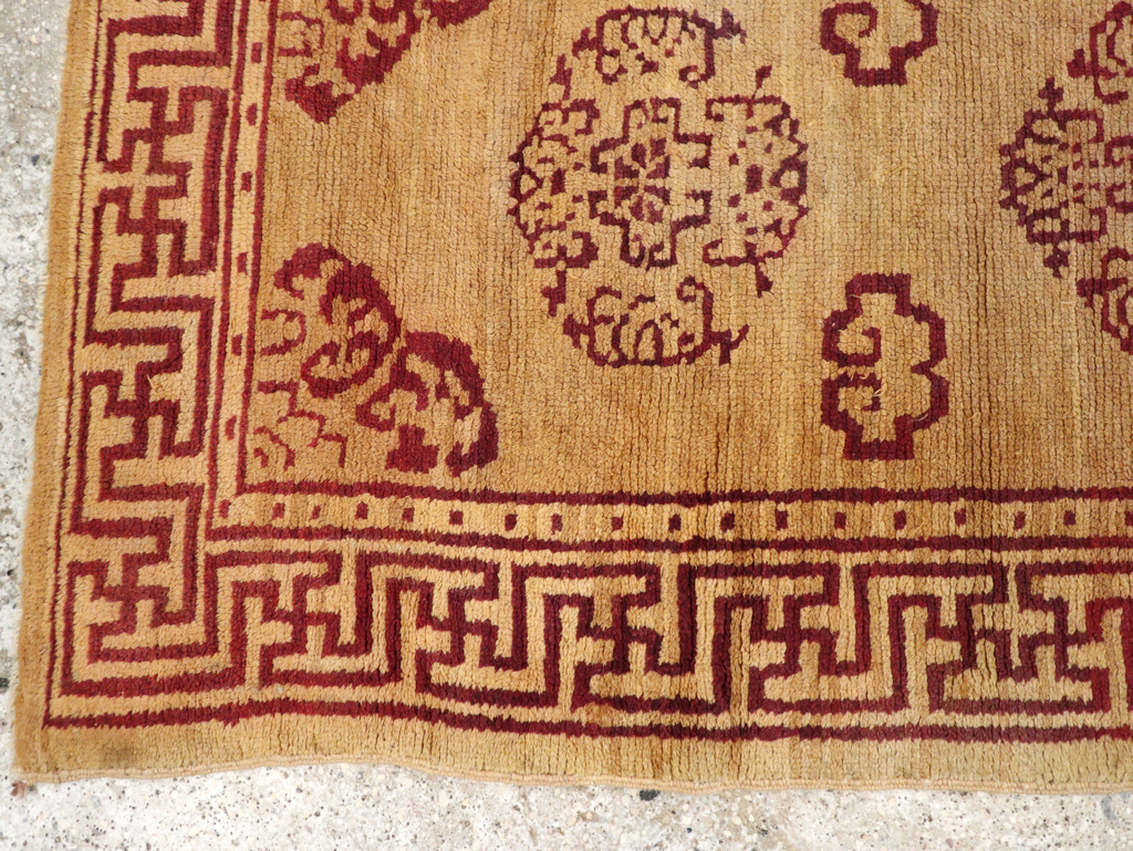 Vintage Chinese Art Deco Throw Rug, No.9714 - Galerie Shabab