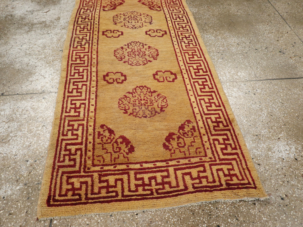 Vintage Chinese Art Deco Throw Rug, No.9714 - Galerie Shabab