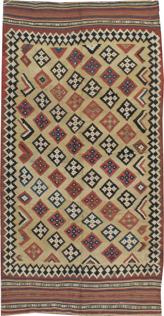 A Persian Kilim, No.9777 - Galerie Shabab