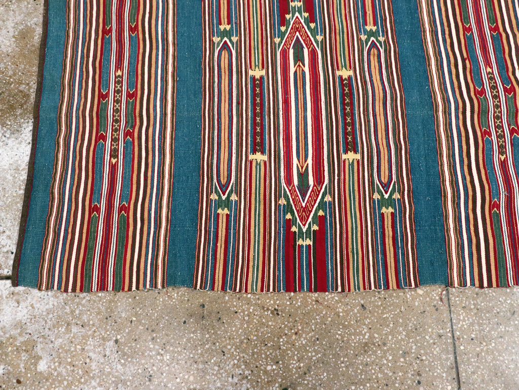 Vintage Persian Flatweave Kilim Runner, No.9799 - Galerie Shabab