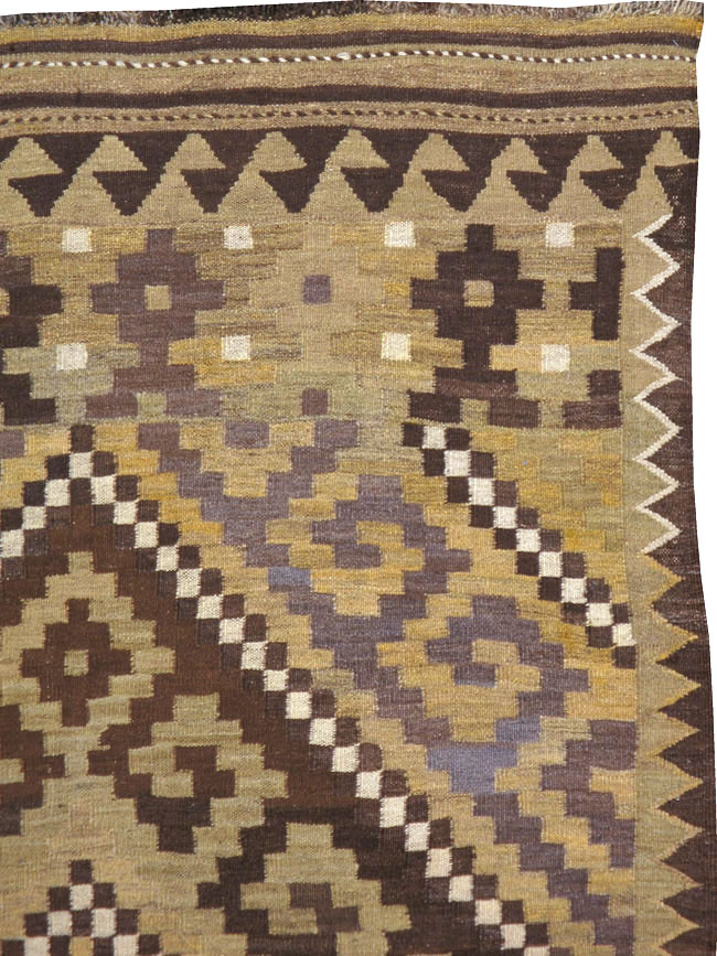 Vintage Scandinavian Flatweave Kilim Runner, No.9812 - Galerie Shabab