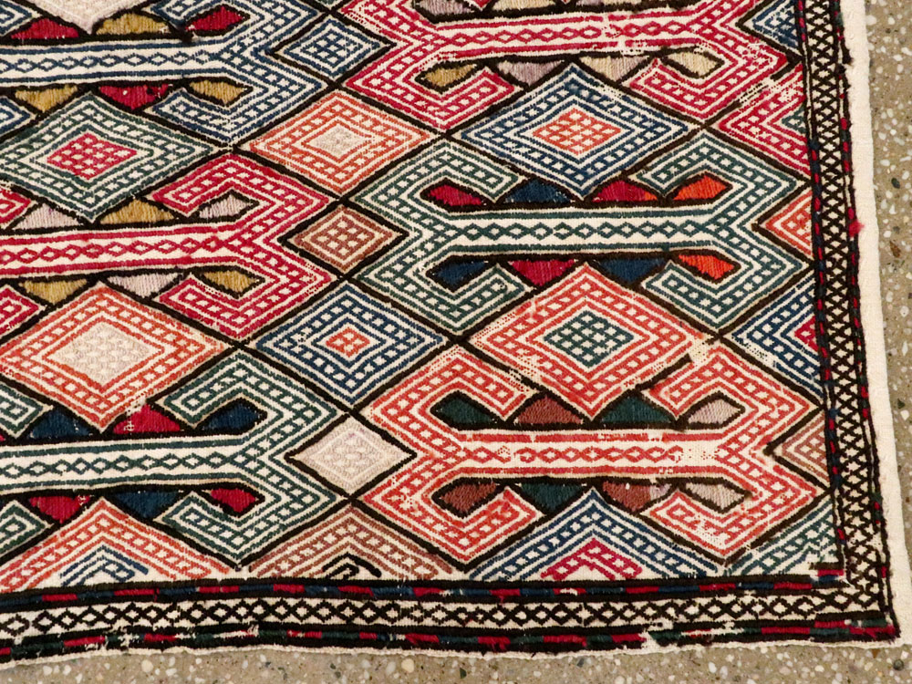 Vintage Caucasian Verneh Flatweave Kilim, No.9847 - Galerie Shabab