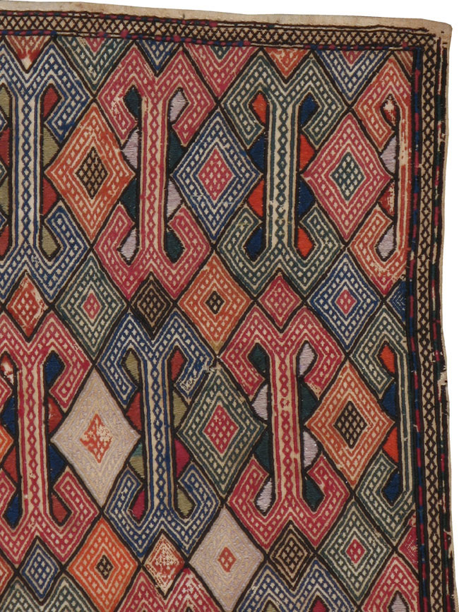 Vintage Caucasian Verneh Flatweave Kilim, No.9847 - Galerie Shabab