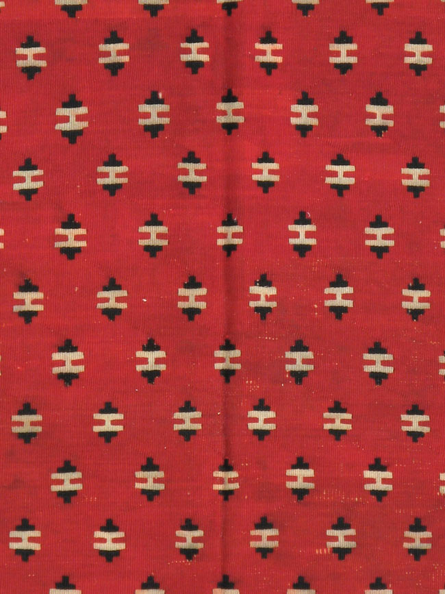 Vintage Bulgarian Flatweave Kilim Gallery Carpet, No.9850 - Galerie Shabab