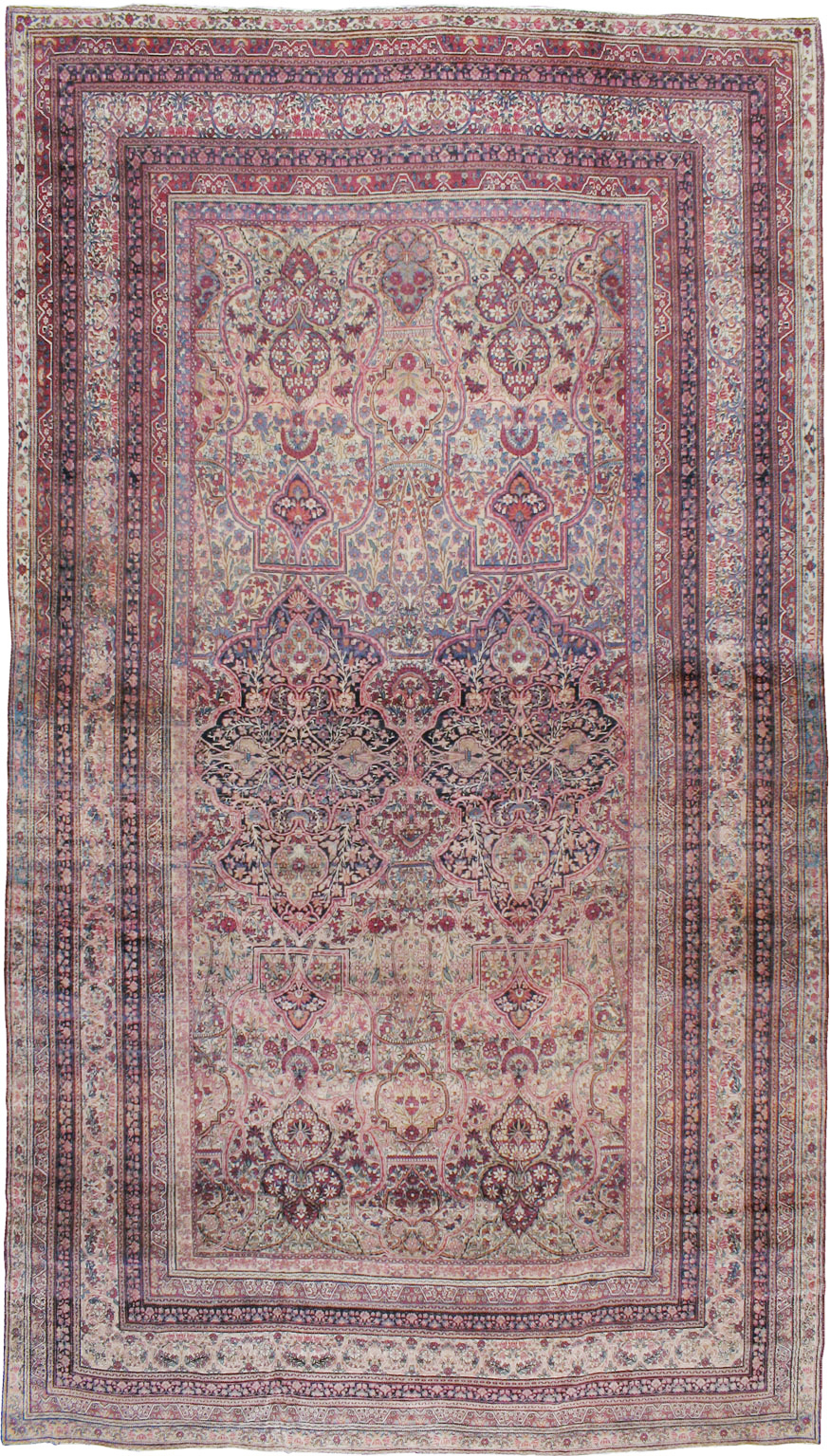 Antique Persian Lavar Kerman Carpet, No.9890 - Galerie Shabab