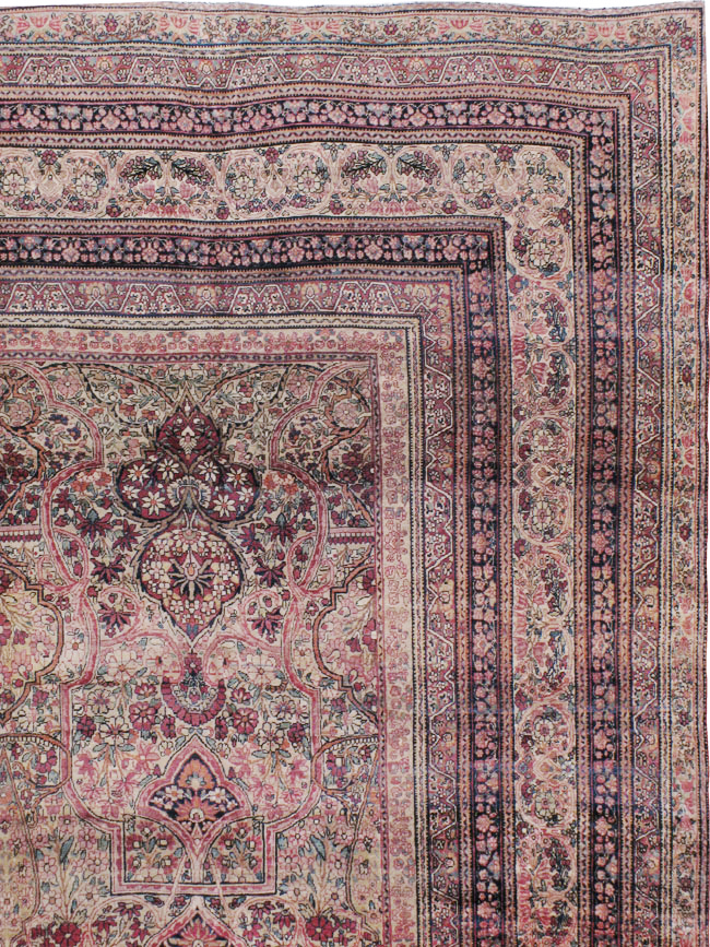 Antique Persian Lavar Kerman Carpet, No.9890 - Galerie Shabab