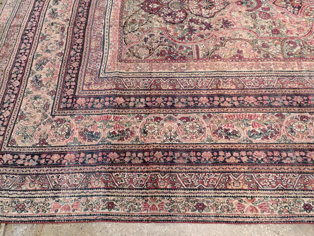 Antique Persian Lavar Kerman Carpet, No.9890 - Galerie Shabab