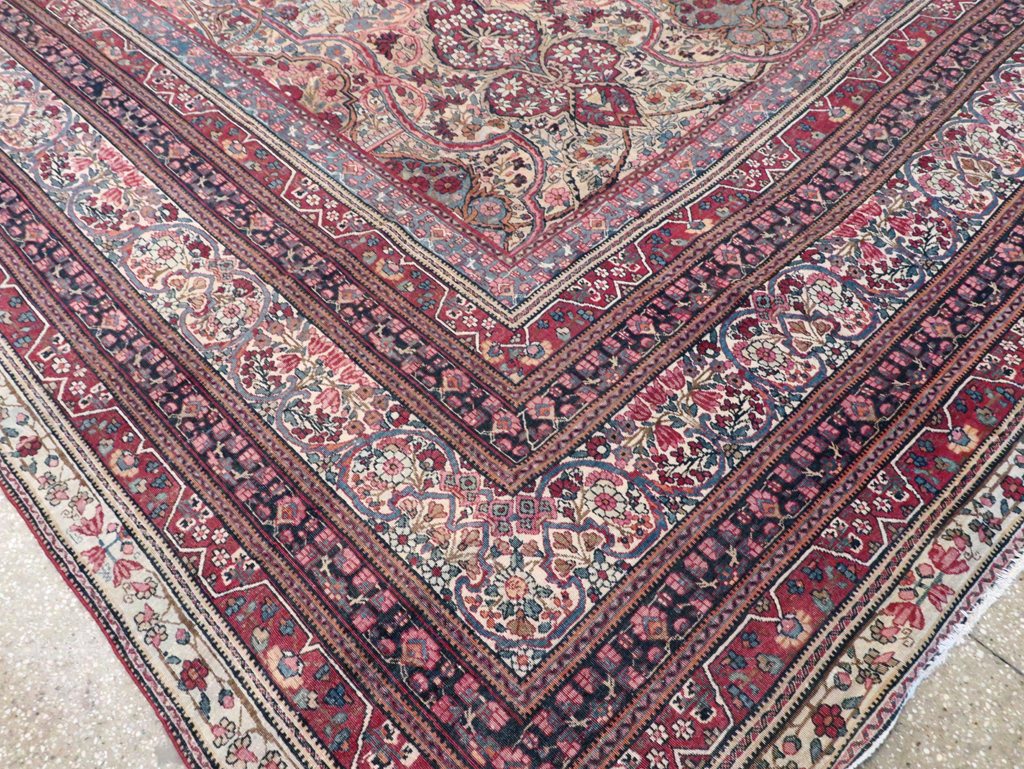 Antique Persian Lavar Kerman Carpet, No.9890 - Galerie Shabab