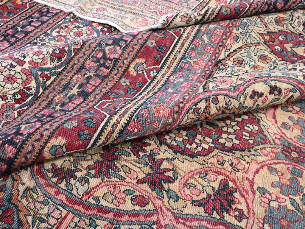 Antique Persian Lavar Kerman Carpet, No.9890 - Galerie Shabab