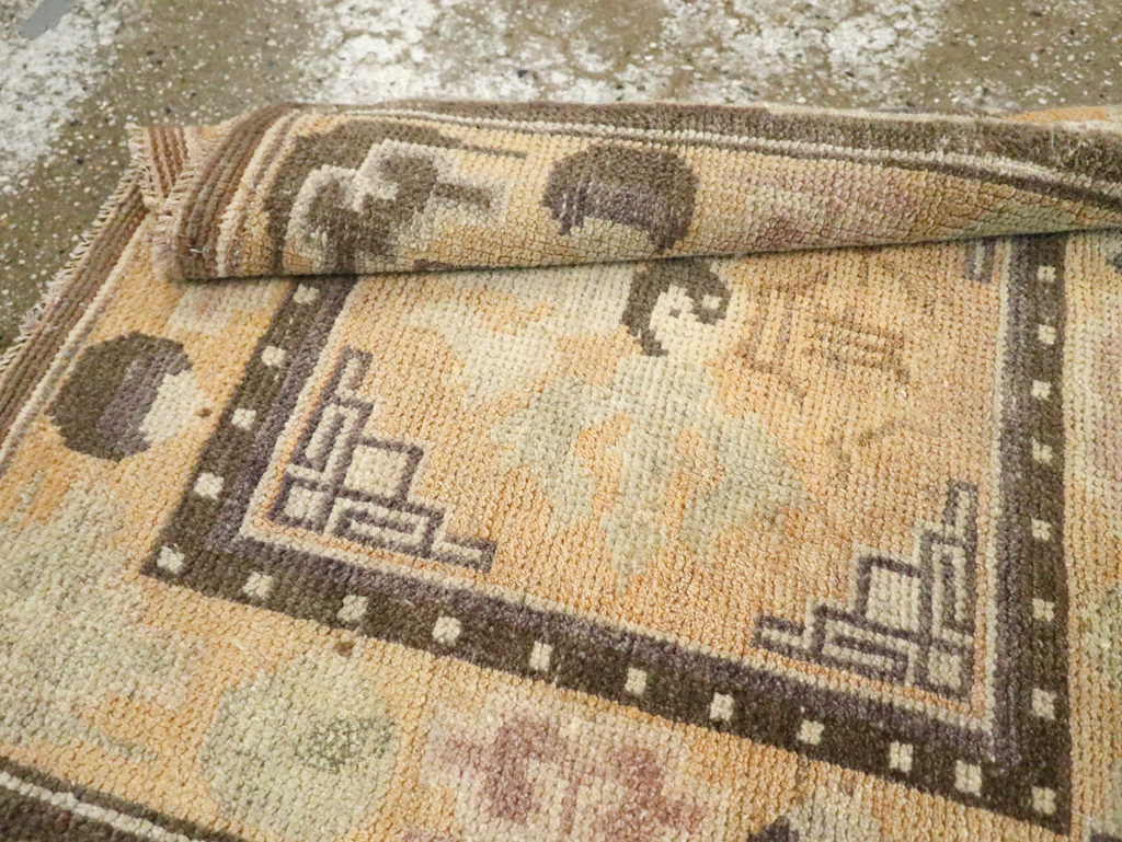 Vintage East Turkestan Samarkand Runner, No.9921 - Galerie Shabab