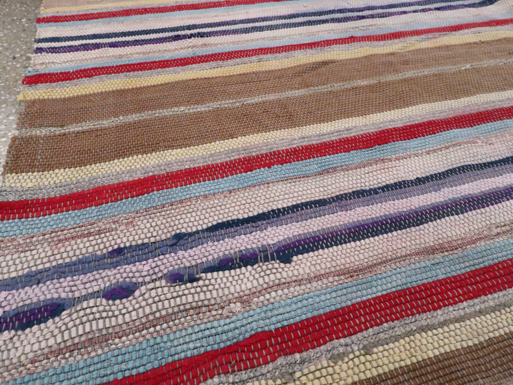 Antique American Rag Rug, No.9955 - Galerie Shabab