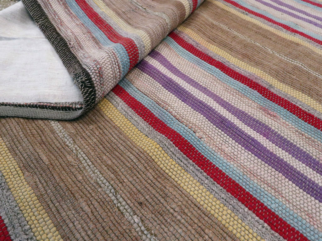 Antique American Rag Rug, No.9955 - Galerie Shabab