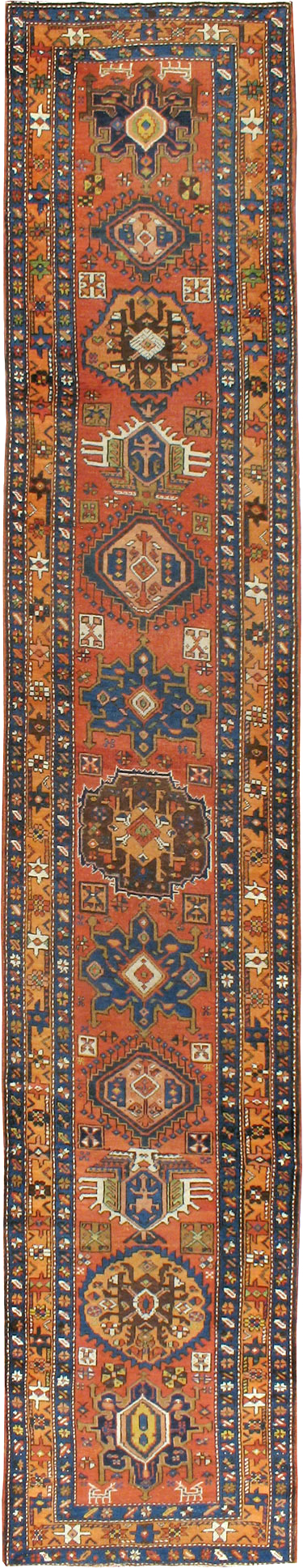 Antique Persian Heriz Runner, No.9961 - Galerie Shabab