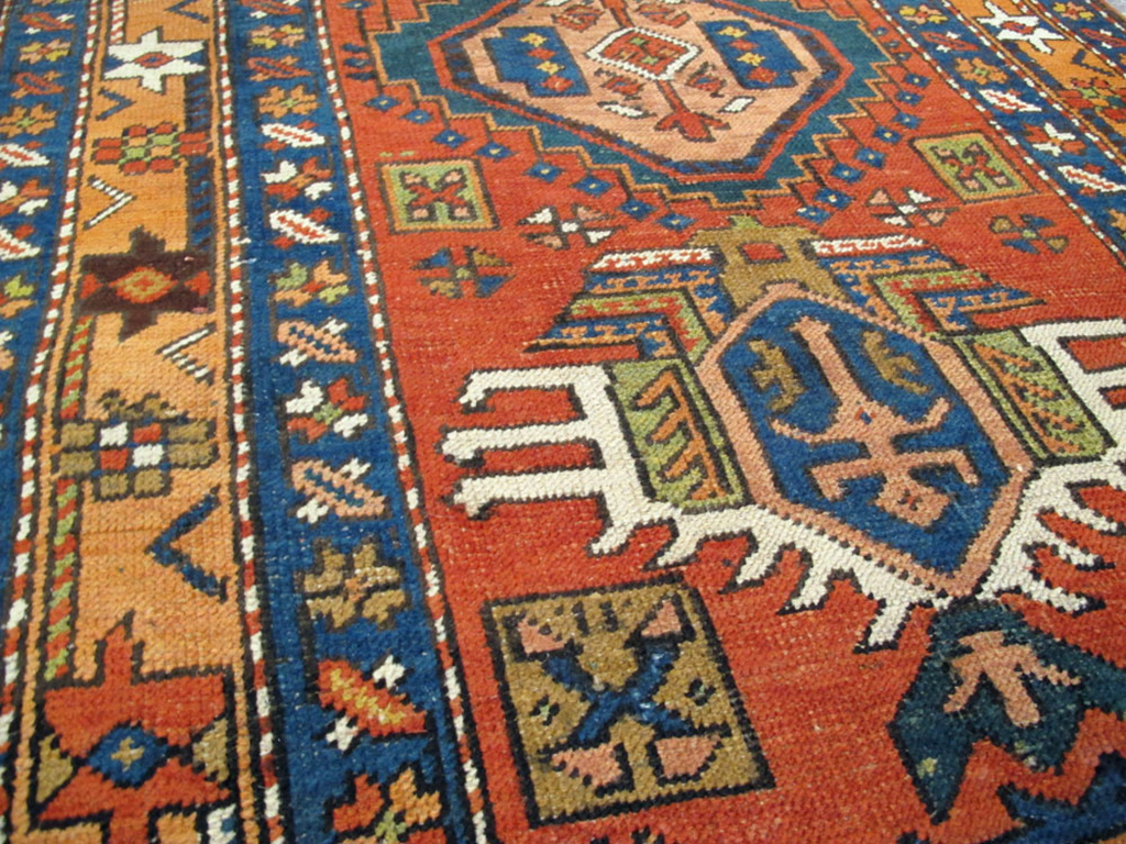 Antique Persian Heriz Runner, No.9961 - Galerie Shabab