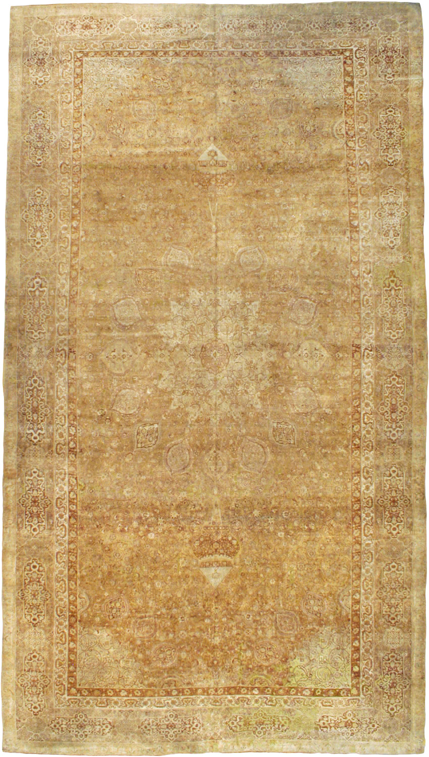 Antique Indian Agra Carpet, No.9965 - Galerie Shabab