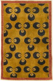 Vintage Turkish Art Deco Throw Rug, No. 15315 - Galerie Shabab 
