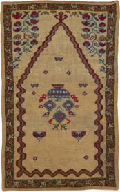 Antique Turkish Ghiordes Prayer Rug, No. 16108 - Galerie Shabab 