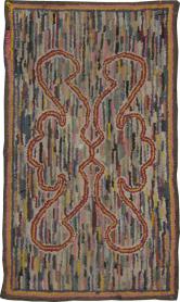 Antique American Hook Rug, No. 22493 - Galerie Shabab 