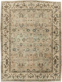 Antique Persian Mashad Room Size Carpet, No. 23694 - Galerie Shabab 
