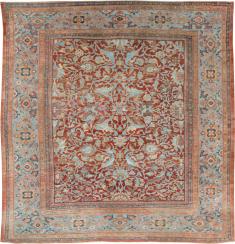 Antique Persian Sultanabad Large Square Room Size Carpet, No. 24539 - Galerie Shabab 