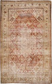 Antique Persian Joshegan Distressed Rug, No. 25136 - Galerie Shabab 
