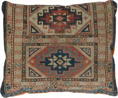 Antique Caucasian Kuba Pillow, No. 25806 - Galerie Shabab 