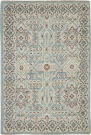 Contemporary Indian Agra Throw Rug, No. 26995 - Galerie Shabab 