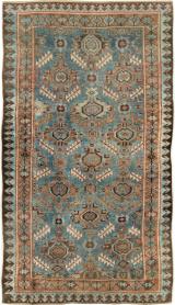 Antique Persian Bidjar Accent Rug, No. 27564 - Galerie Shabab 