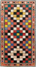 Vintage Persian Gabbeh Accent Rug, No. 28014 - Galerie Shabab 