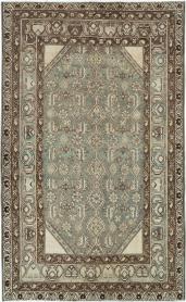 Vintage Persian Malayer Throw Rug, No. 28661 - Galerie Shabab 