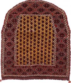 Vintage Central Asian Turkoman Tribal Throw Rug, No. 29113 - Galerie Shabab 