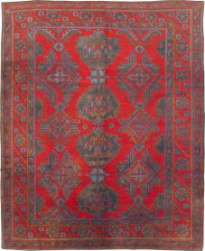 Antique Oushak Carpet, No. 29128 - Galerie Shabab 
