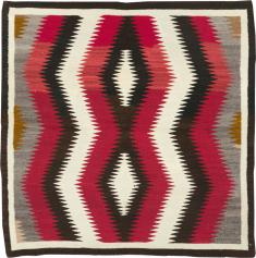 Vintage American Navajo Flatweave Rug, No. 29387 - Galerie Shabab 
