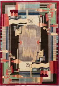 Vintage Art Deco Carpet, No. 29656 - Galerie Shabab 