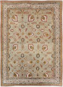 Vintage Turkish Oushak Carpet, No. 29748 - Galerie Shabab 