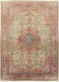Vintage Persian Silk Kashan, No. 30411 - Galerie Shabab 