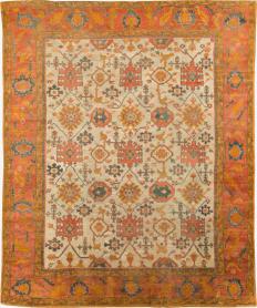Antique Turkish Oushak Carpet, No. 30573 - Galerie Shabab 
