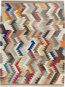 Contemporary Turkish Flatweave Kilim Room Size Carpet, No. 30862 - Galerie Shabab 