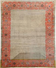 Antique Persian Mahal Room Size Carpet, No. 31042 - Galerie Shabab 